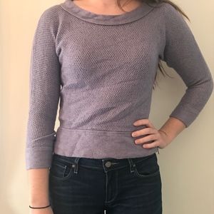 Ann Taylor Loft Lavender Scoop Neck Sweater